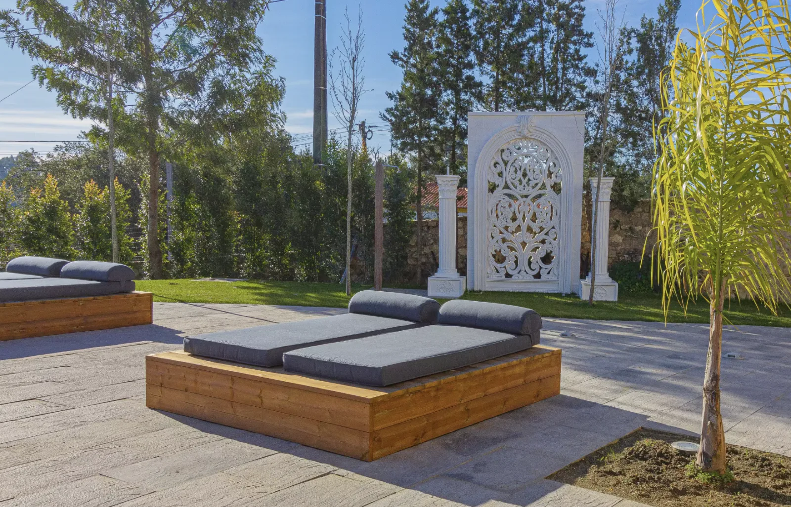 Daybeds on the terrace
